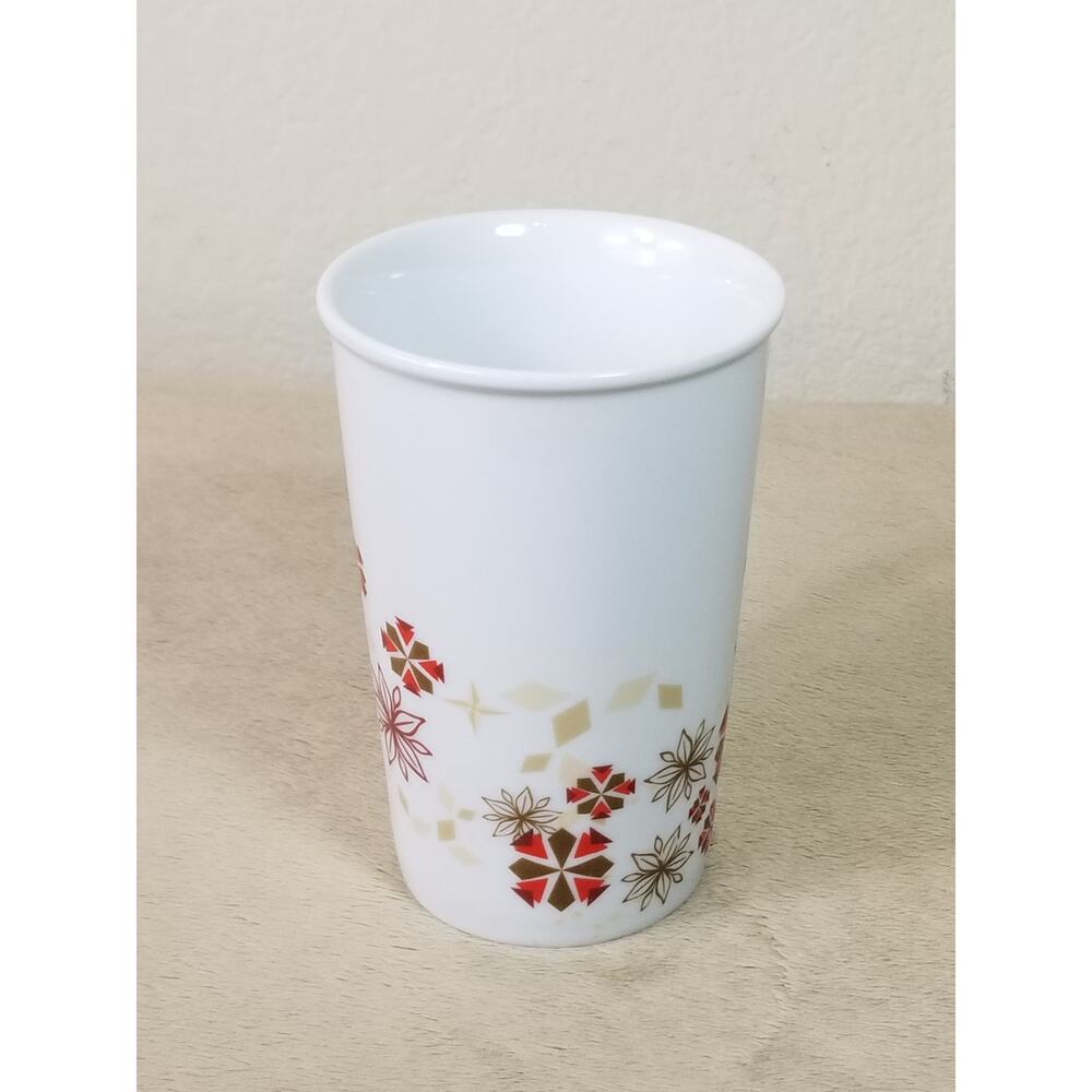 Starbucks Christmas Holiday Coffee Mug 12oz Teacup 2013 White Red 4 3/4" - Picture 9 of 13